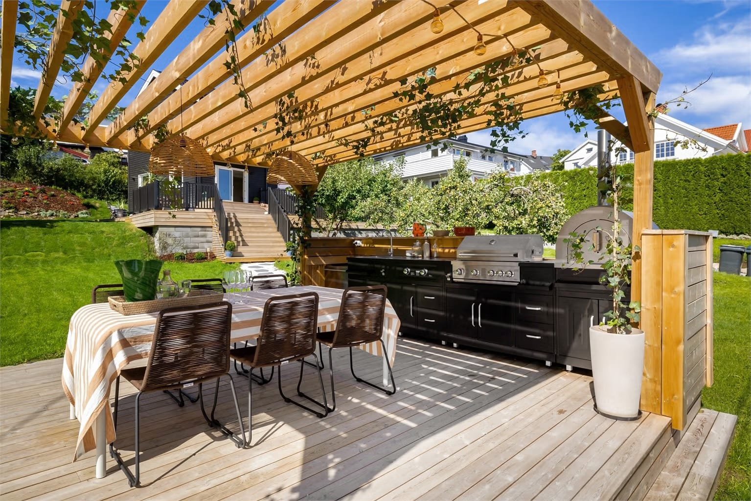 Pergola utekjøkken