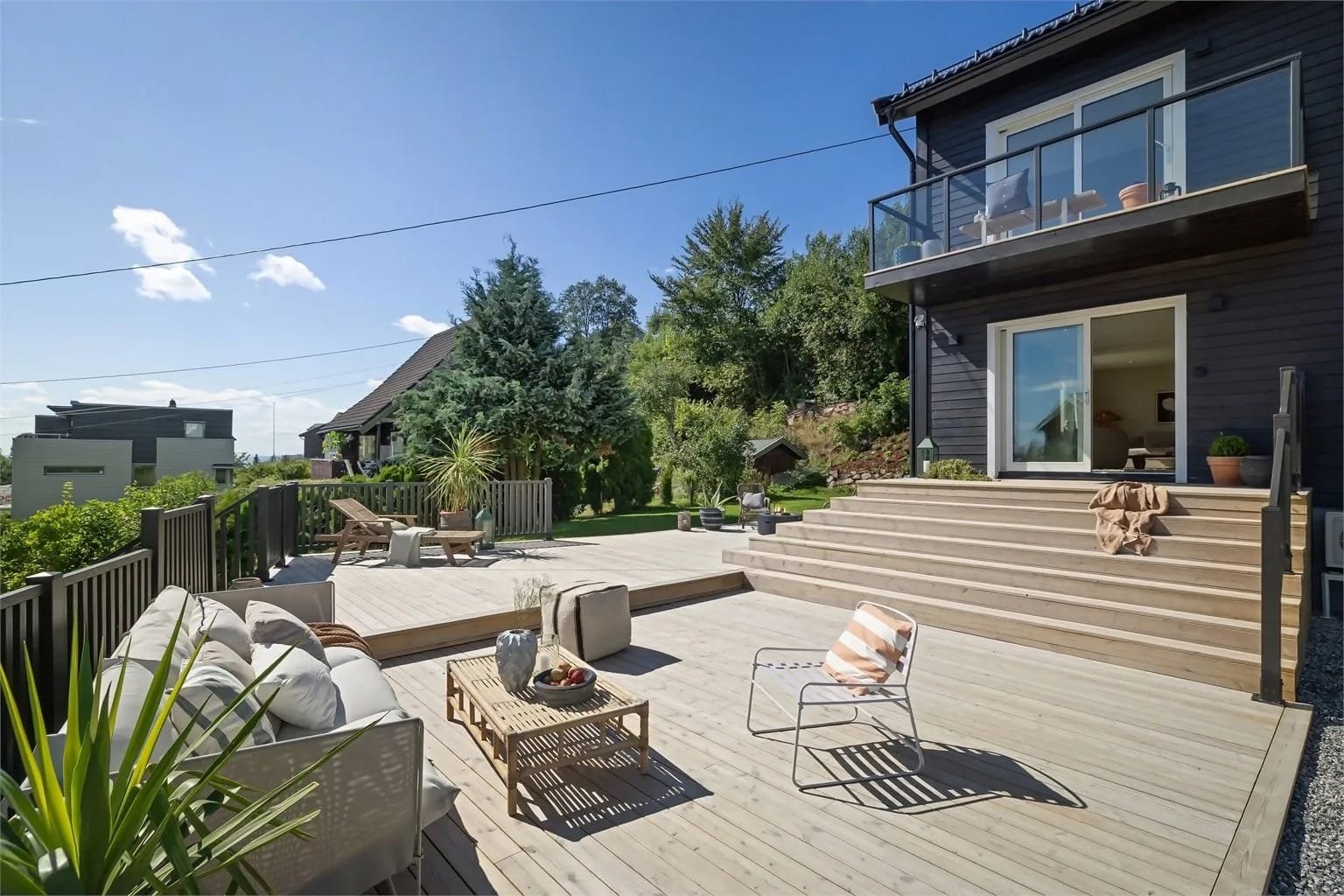 Terrasse med utsikt